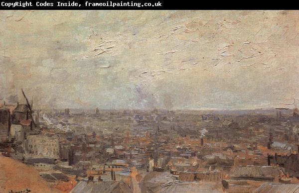 Vincent Van Gogh View of Paris From Montmatre